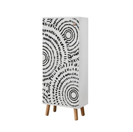 Hanah Home B 946 Zapatero Blanco, Mueble Organizador de Calzado con Estantes, Diseño Moderno, 50x135x38cm